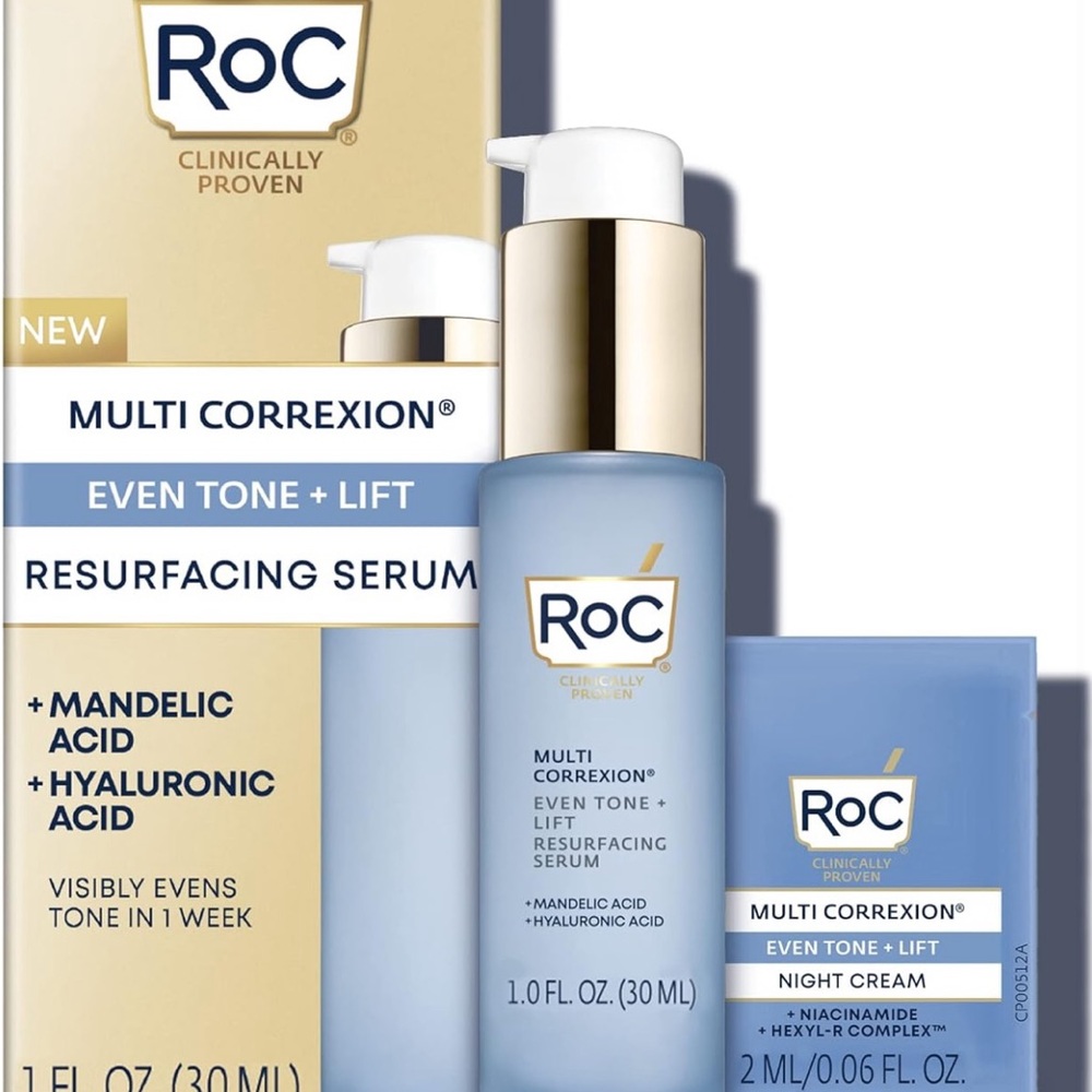New in box RoC Multi Correxion Even Tone + Lift Resurfacing Serum